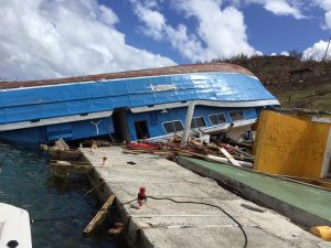 ferry on top of Sidney's Jost Van Dyke