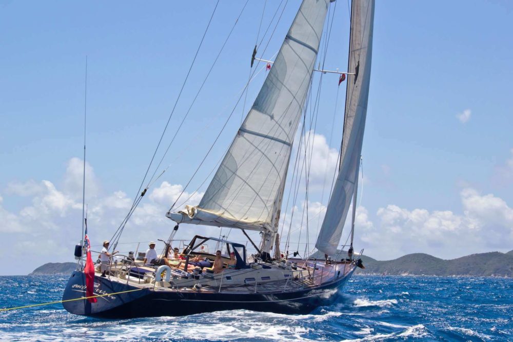s/y Pacific Wave under sail