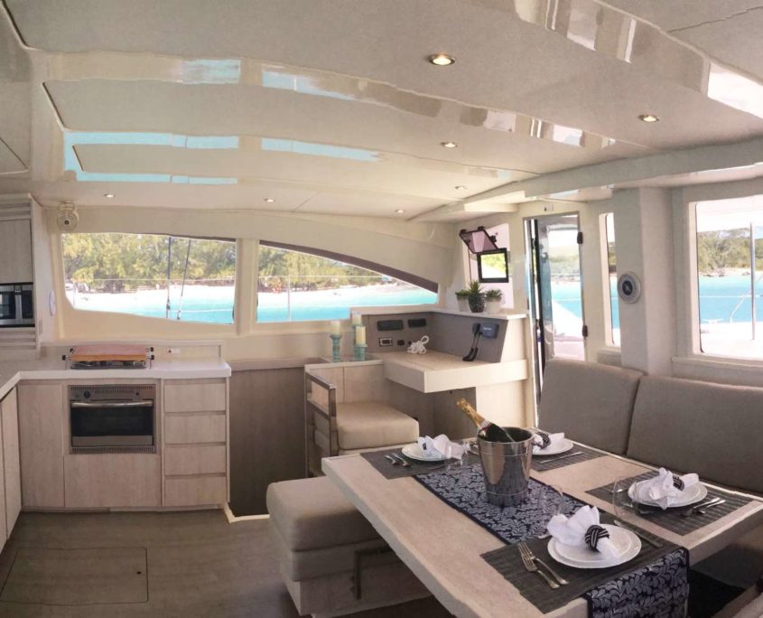 Interior of Catamaran Mojo Interior of Catamaran Mojo